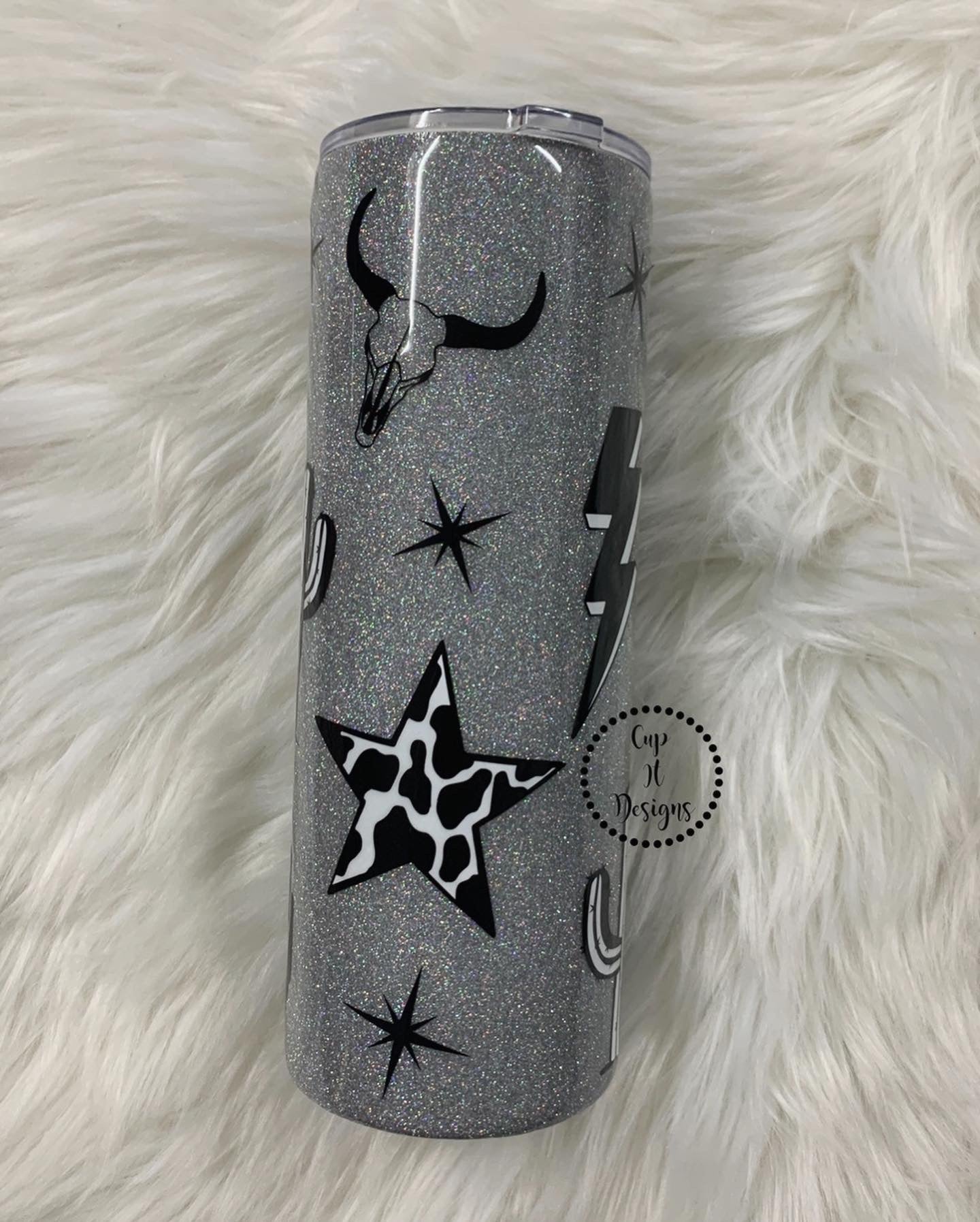 Silver Iridescent Desert Tumbler
