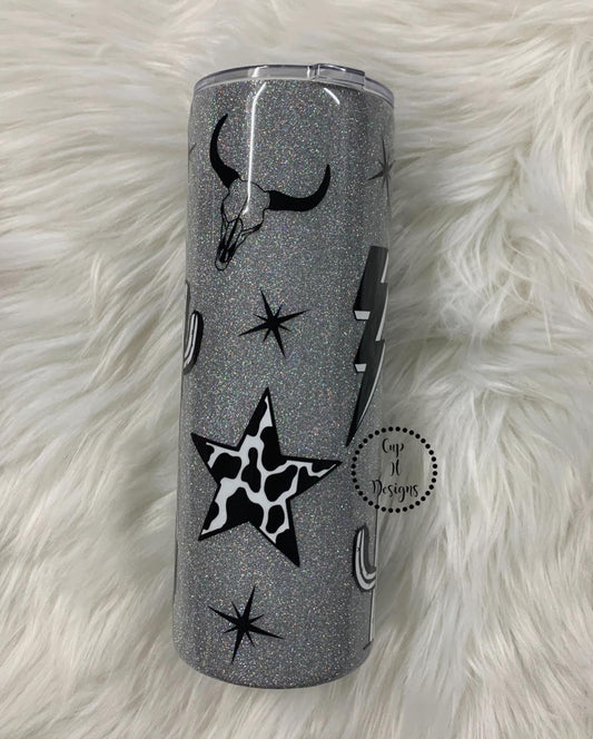 Silver Iridescent Desert Tumbler