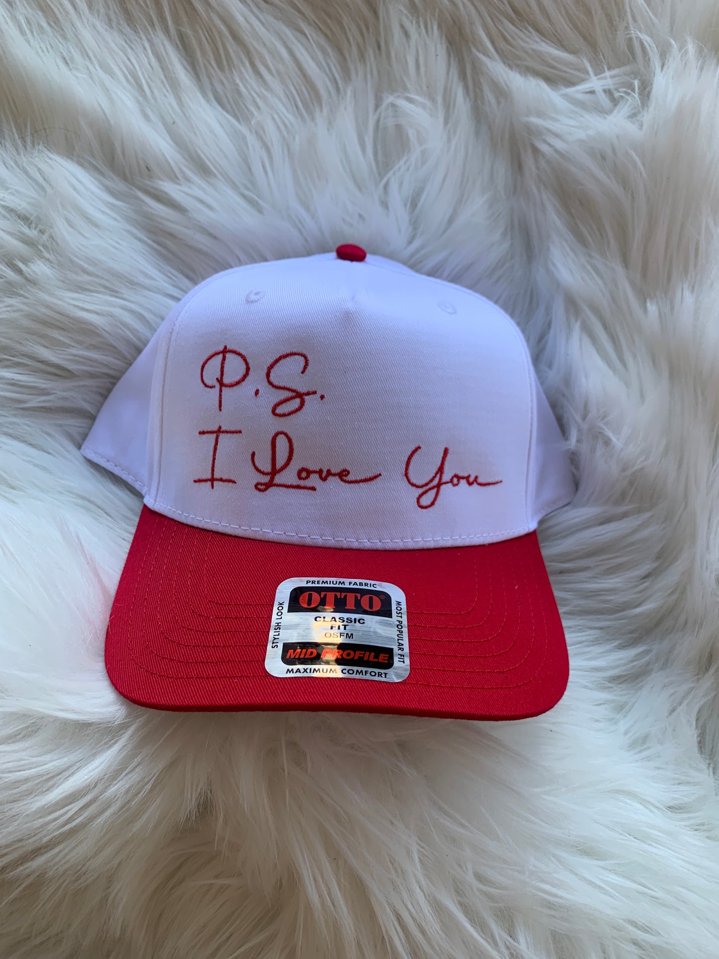 P.S. I Love You Embroidered Hat