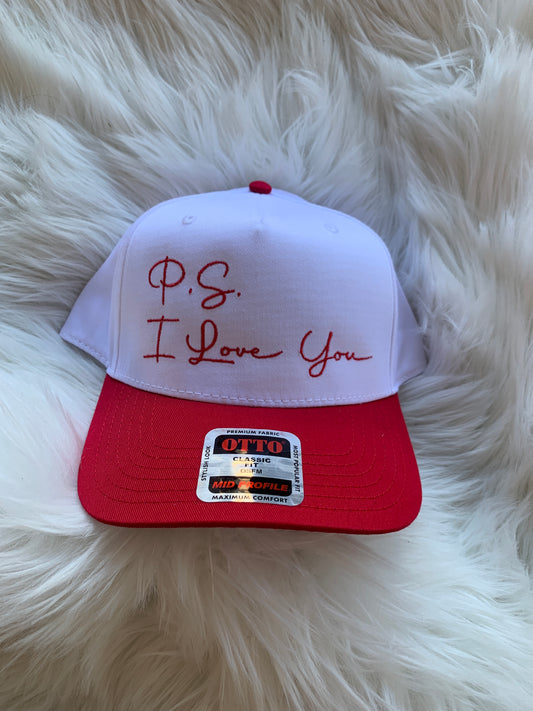 P.S. I Love You Embroidered Hat