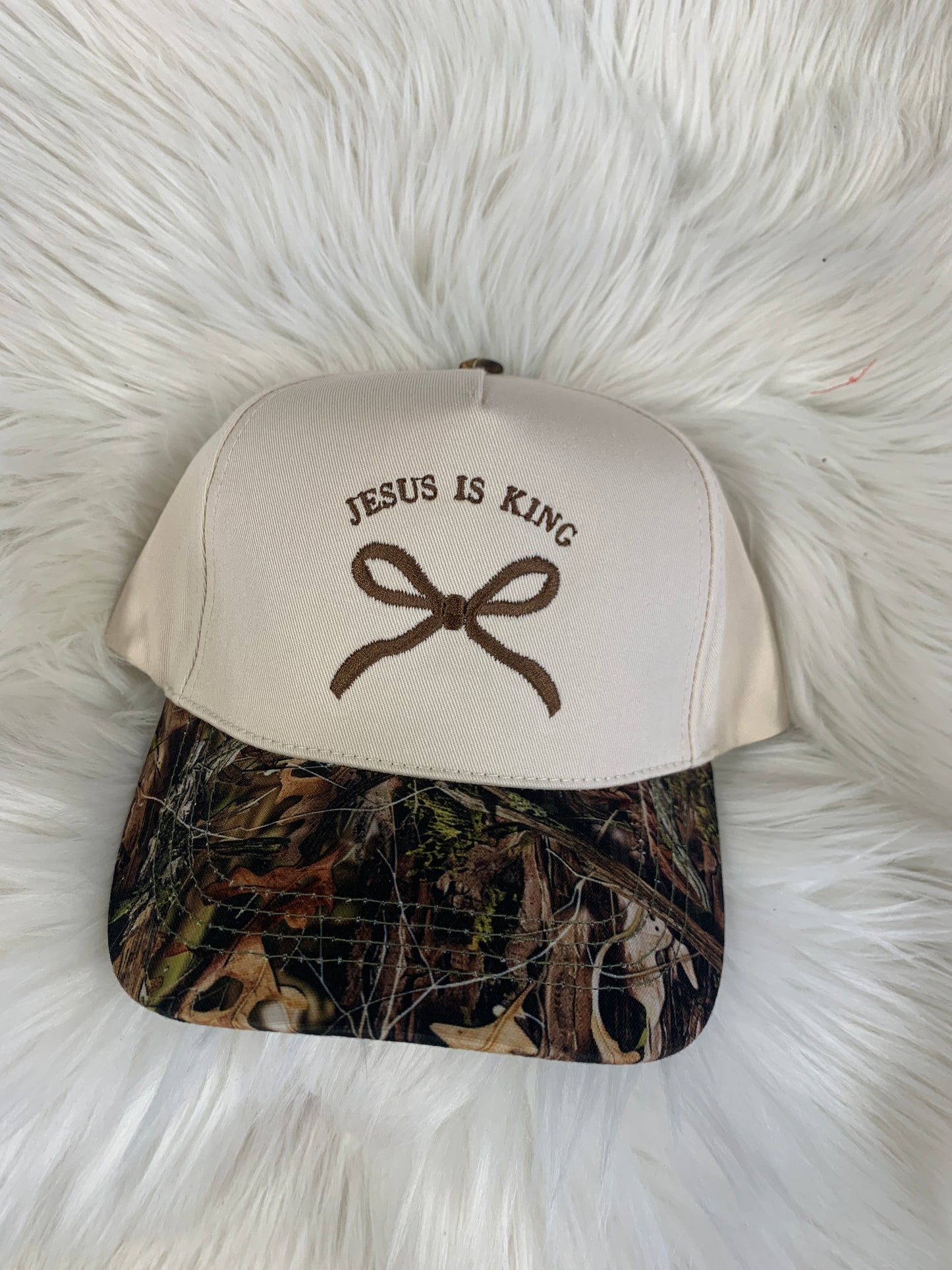 Jesus is King Embroidered Hat