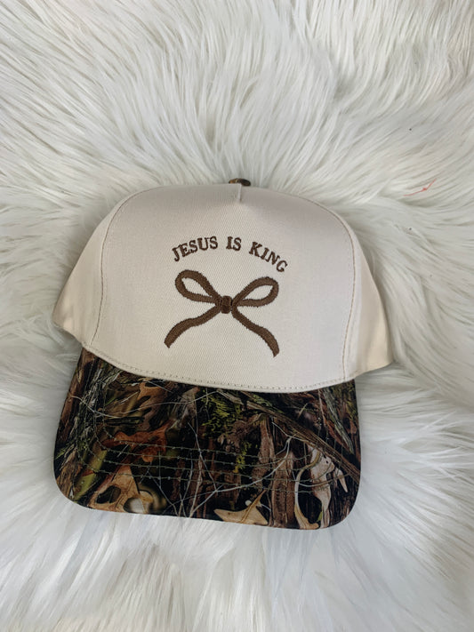 Jesus is King Embroidered Hat