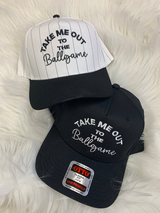 Take Me Out to the Ballgame Embroidered Hat