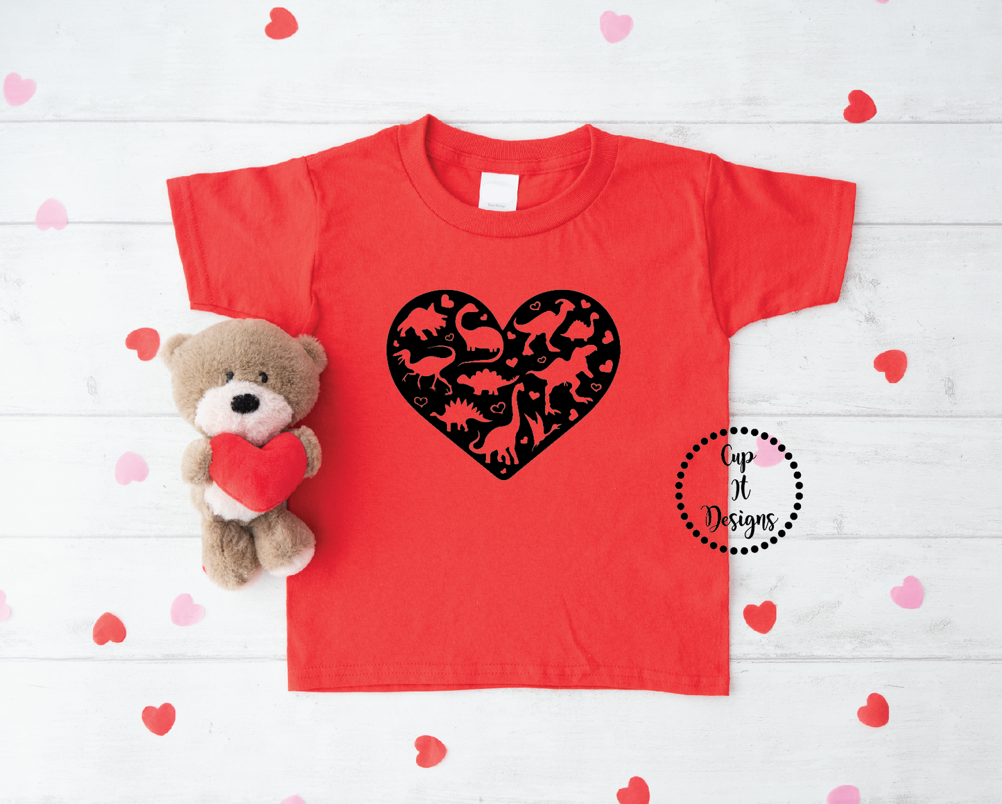 Kids Dino Heart Tee