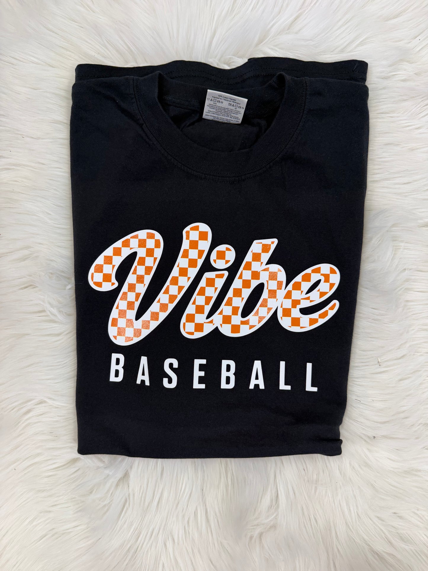 Vibe Baseball Checker Tee