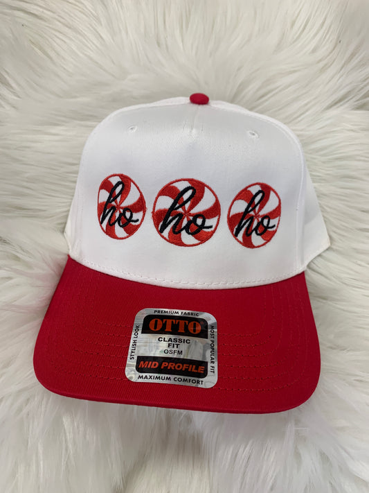 Ho Ho Ho Candy Cane Hat