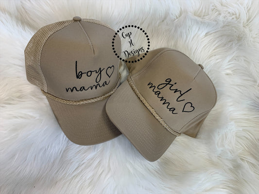 Boy/Girl Mama Embroidered Hat