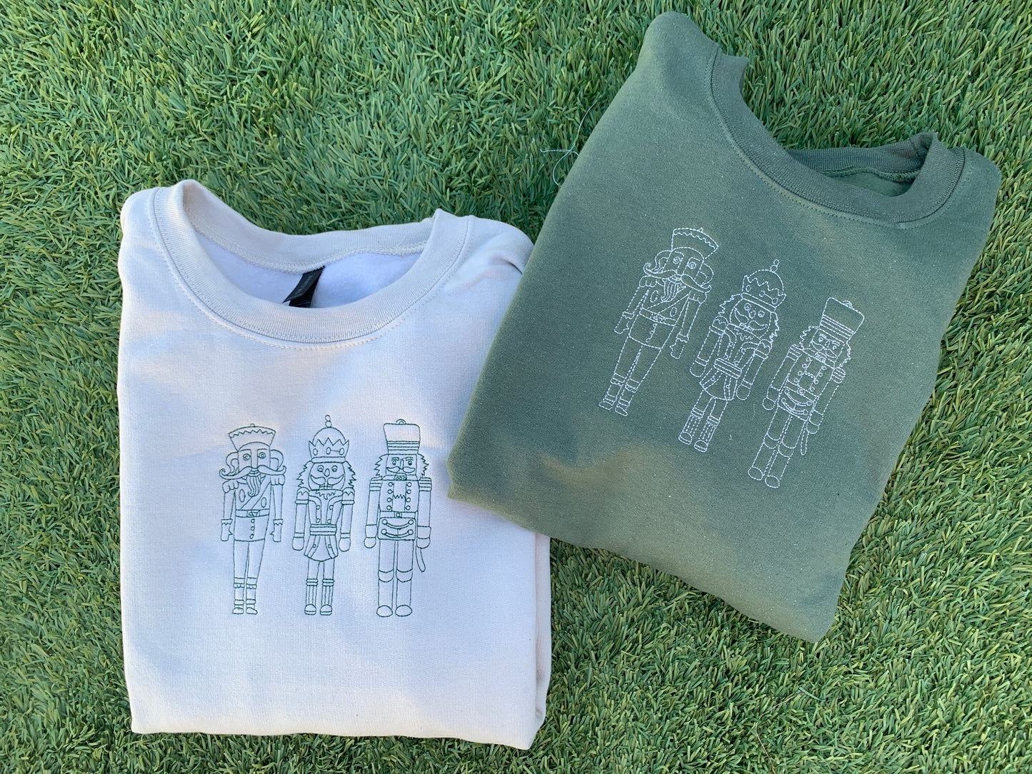 Nut Cracker Embroidered Crewneck