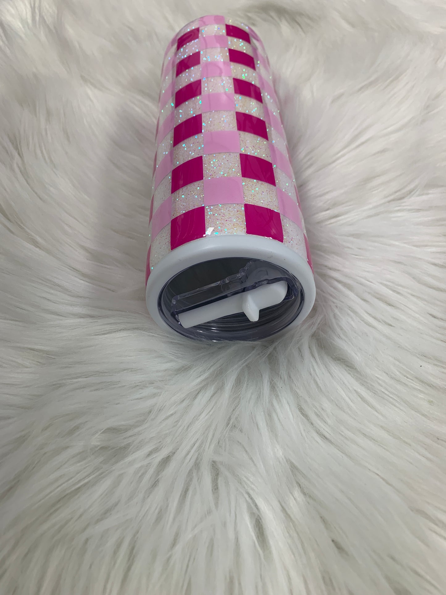 Two Toned Checkered 24 oz epoxy tumbler