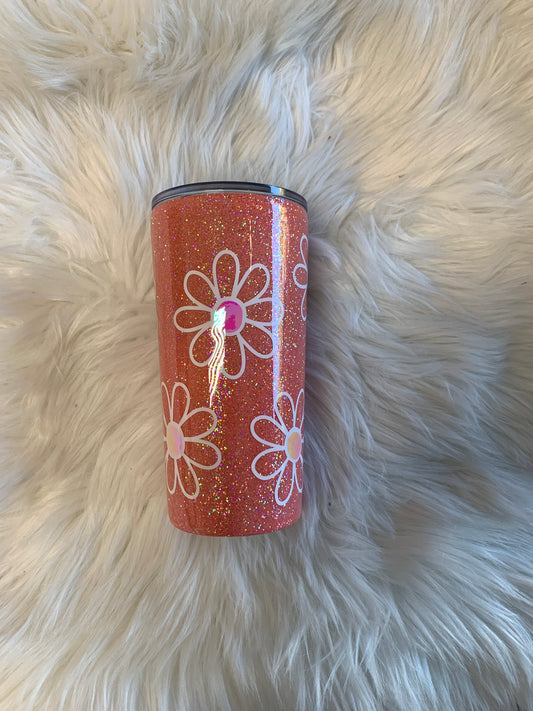 Iridescent Daisy Epoxy Tumbler