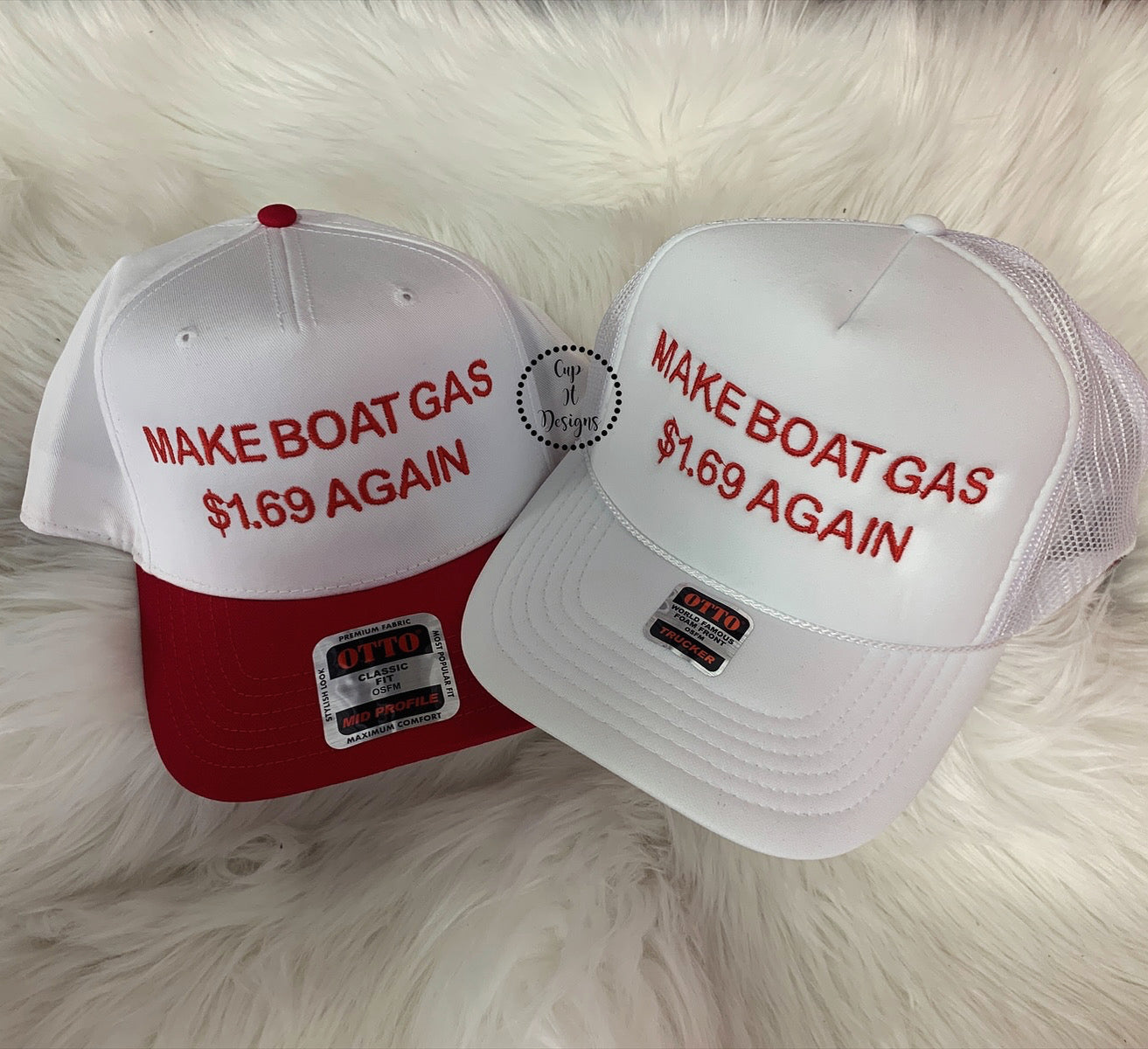 Boat Gas Embroidered Hat