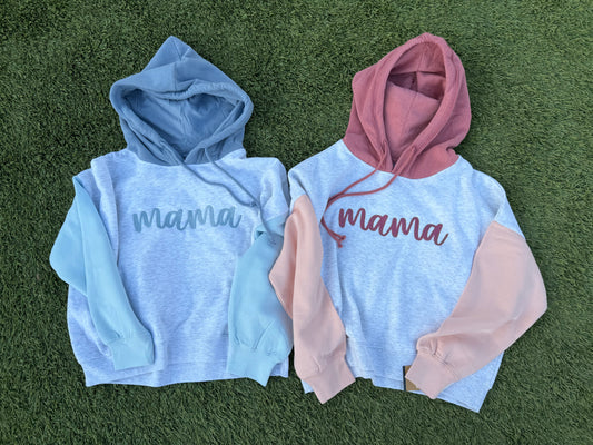 Mama Crop Hoodie