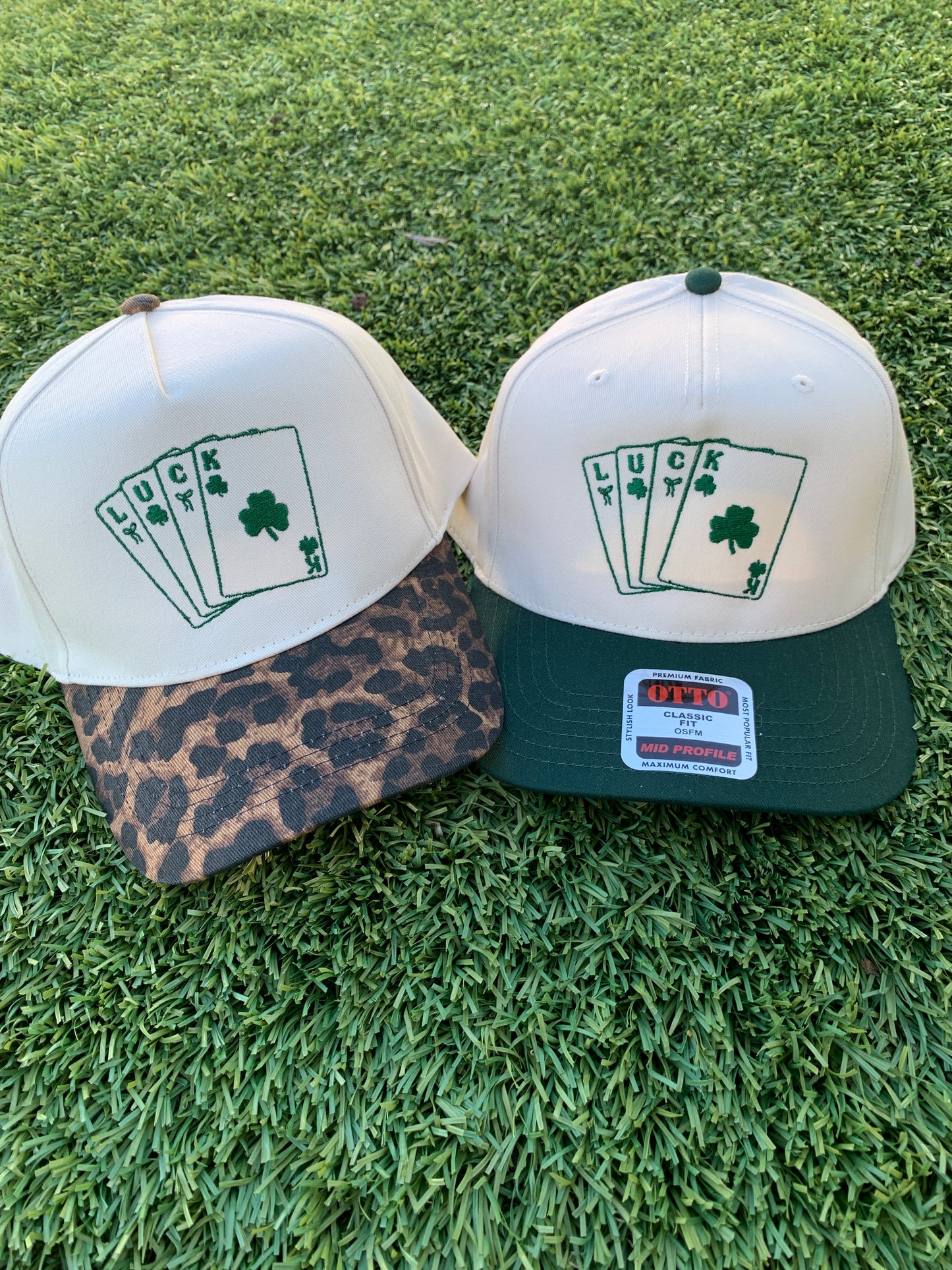 Luck Cards Embroidered Hat