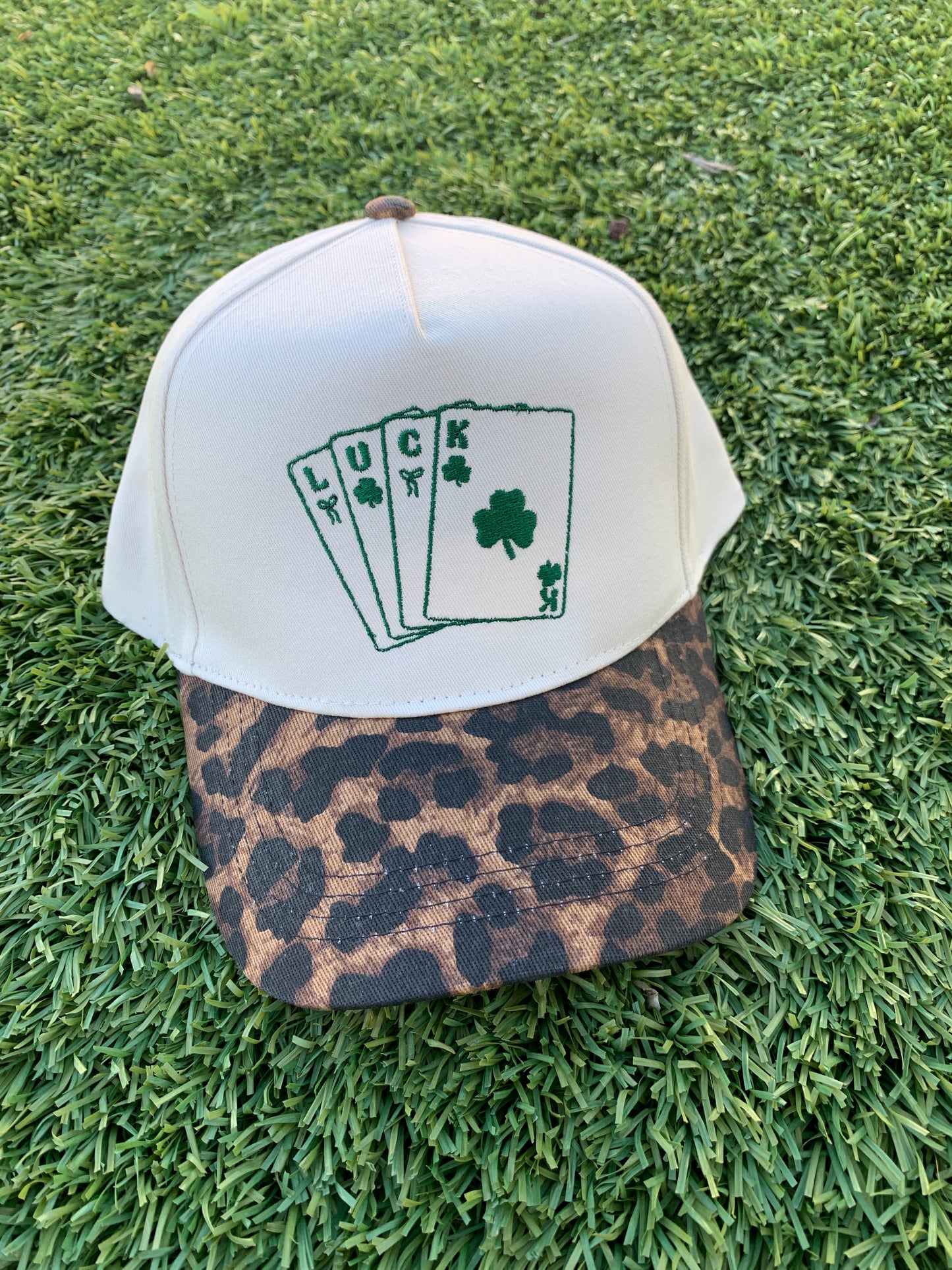 Luck Cards Embroidered Hat