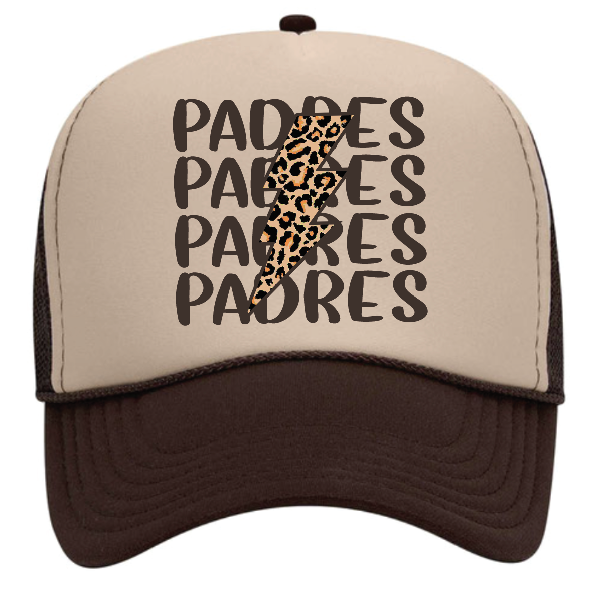Padres Cheetah Bolt Trucker Hat