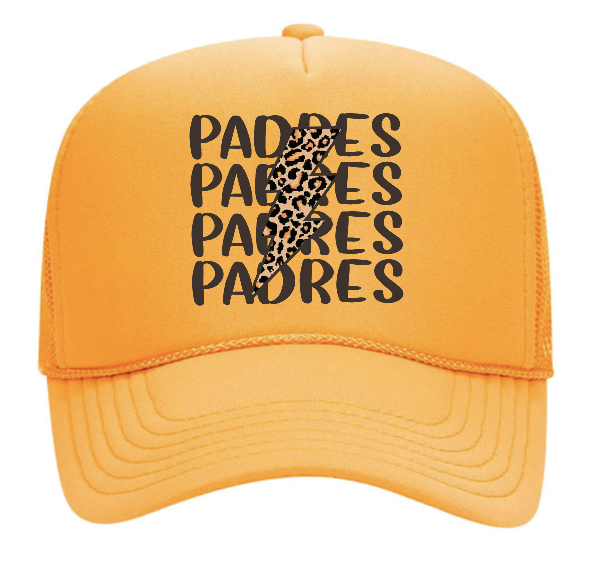 Padres Cheetah Bolt Trucker Hat