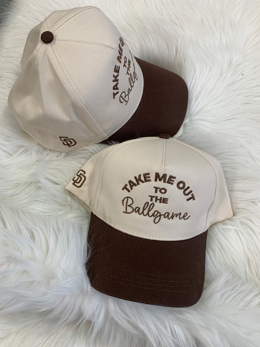 Take Me Out To The Ballgame SD Embroidered Hat