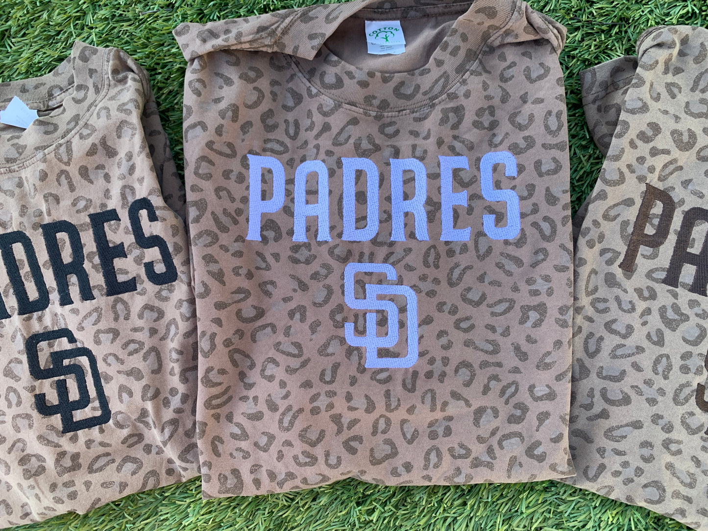 Cheetah Padres Embroidered Shirt