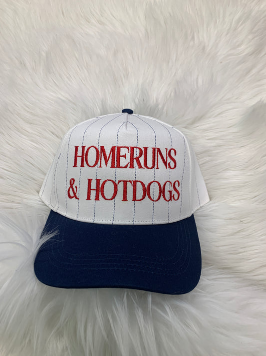 Homeruns & Hotdogs Embroidered Hat