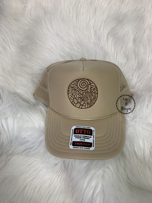 Desert Embroidered Hat