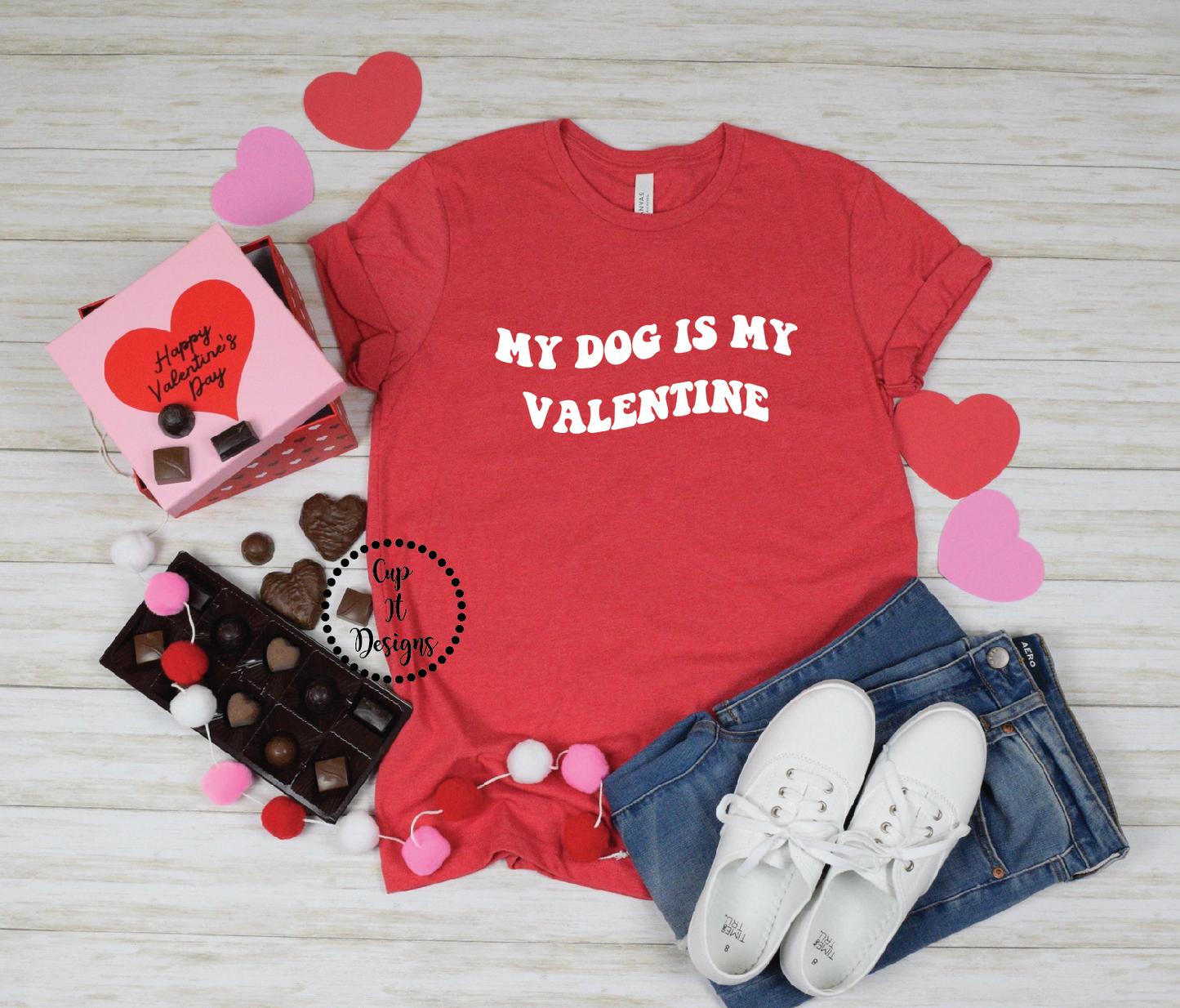 My Dog Is My Valentine Tee