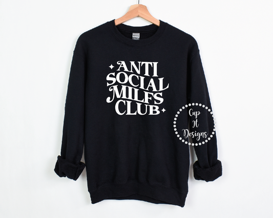 Anti Social Milfs Club Crewneck