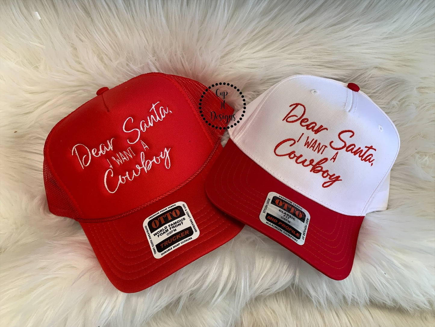 Dear Santa I Want a Cowboy Embroidered Hat