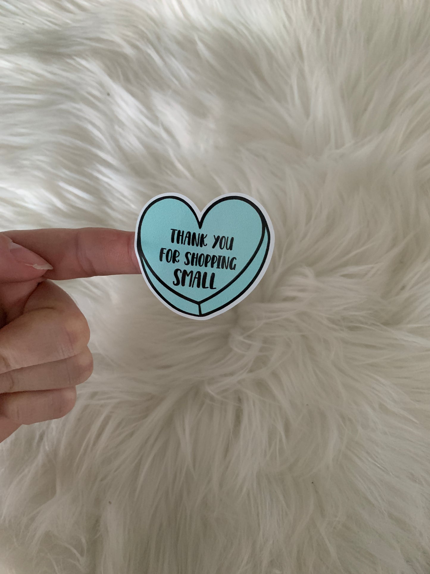 Thank You For Shopping Small Business Shipping Sticker