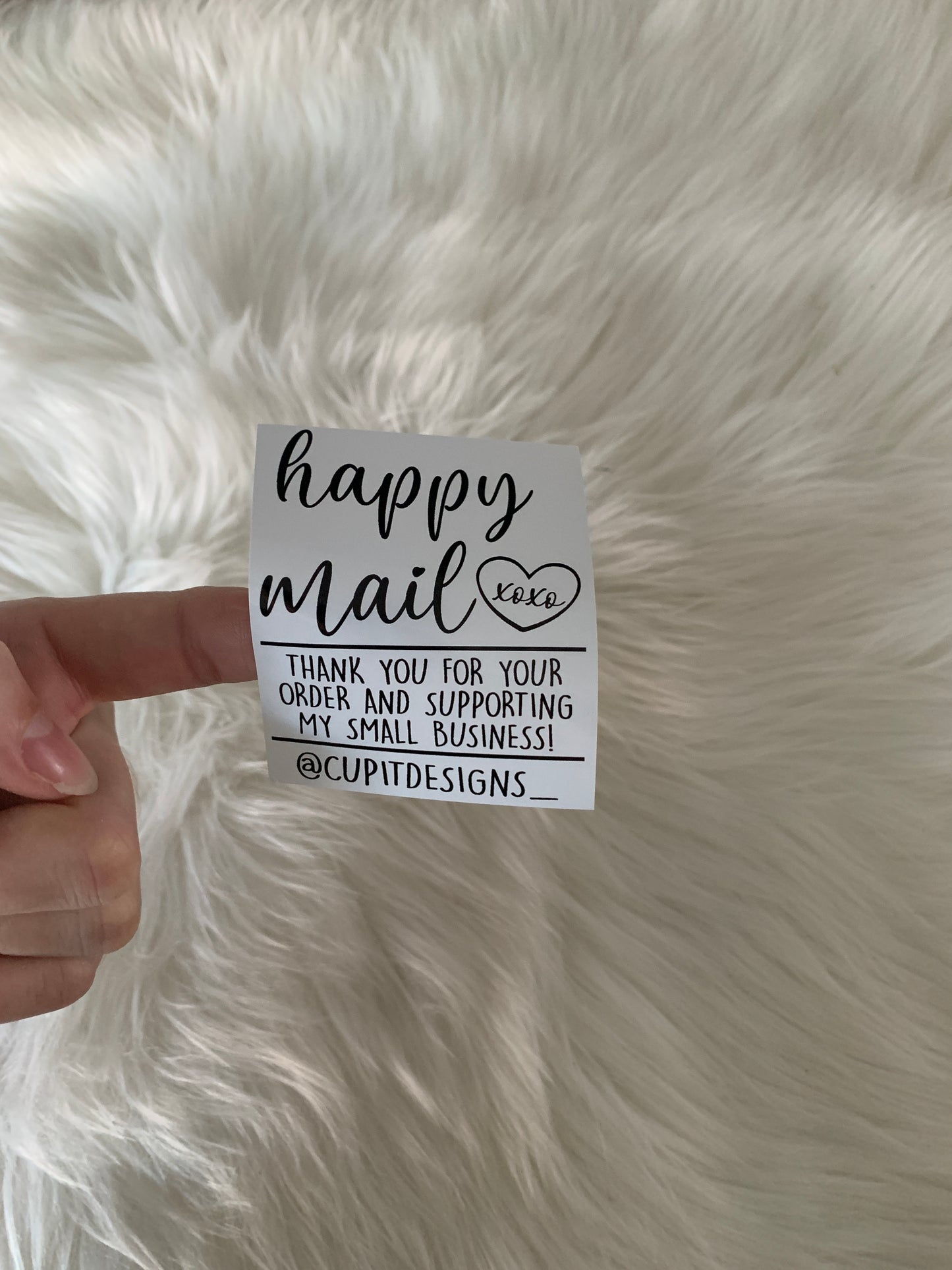 Happy Mail Small Business Shipping Sticker