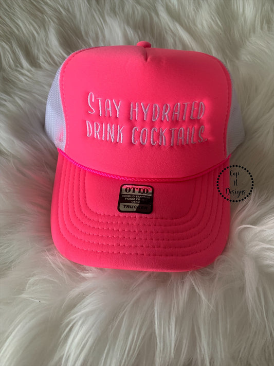 Save Water Drink Cocktails Trucker Hat