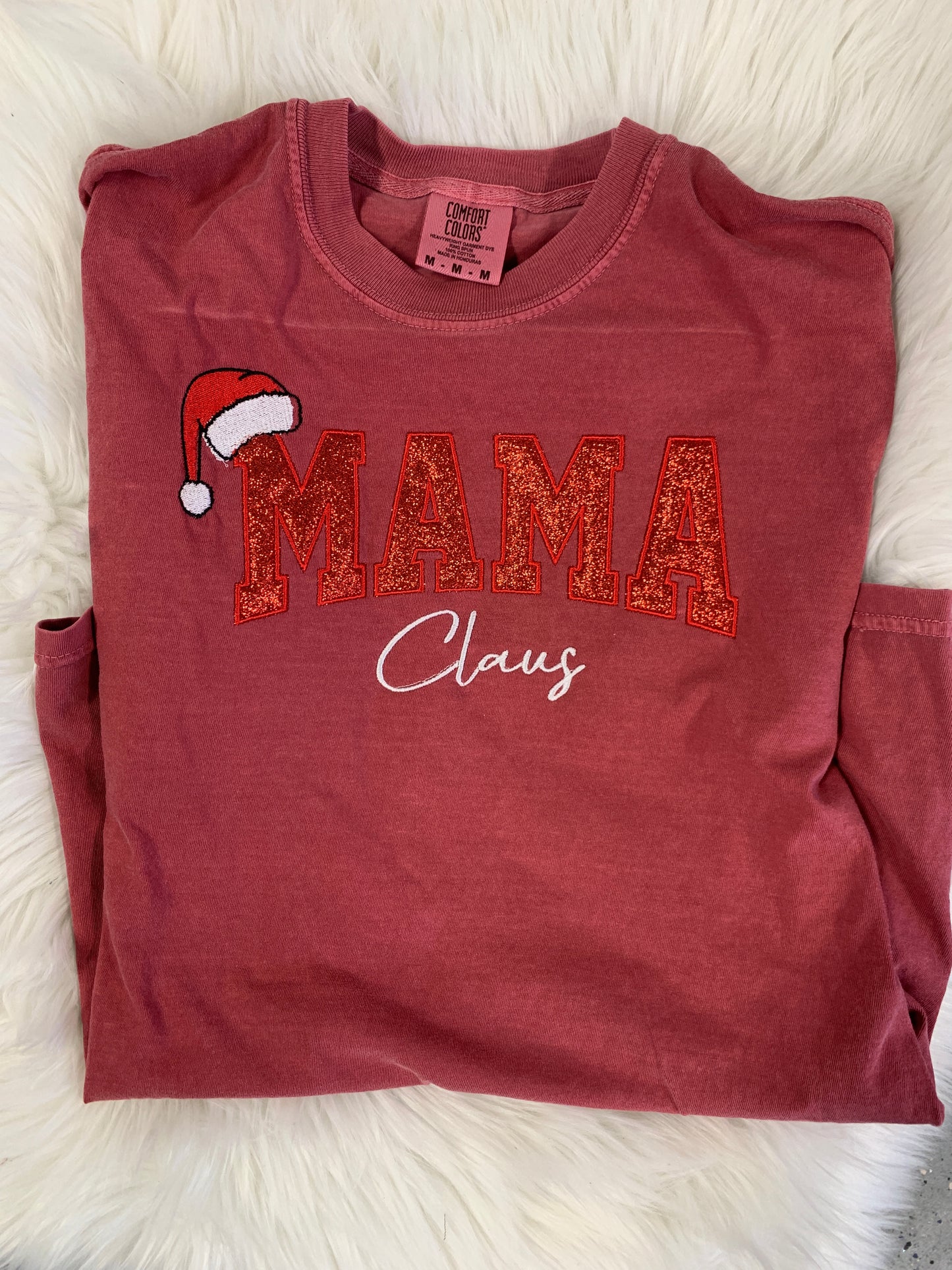 Mama Claus Embroidered Shirt
