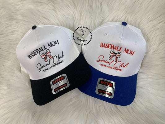 Baseball Mom Social Club Trucker Hat