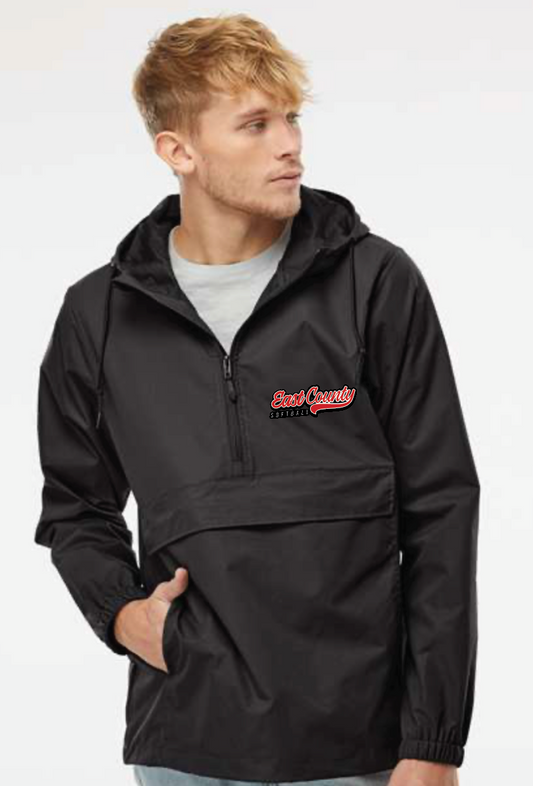 Adult Unisex Half Zip Windbreaker Pullover