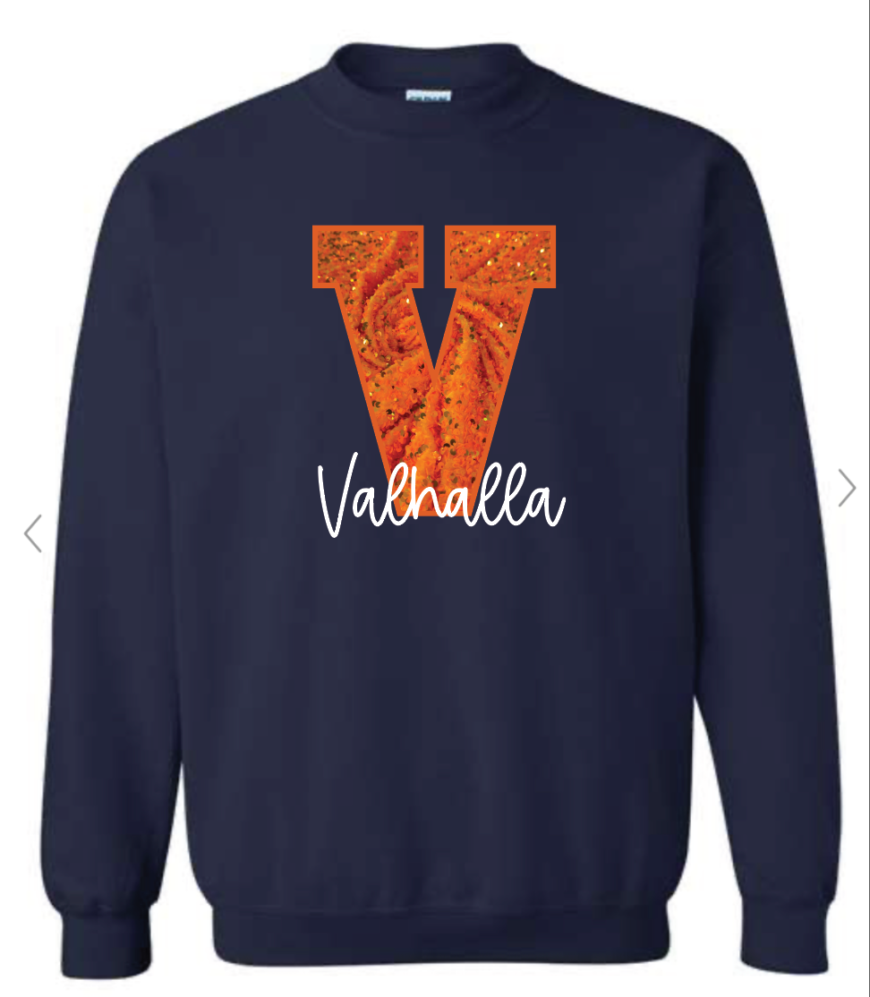 Sequins Embroidered Crewneck Sweatshirt or Tee