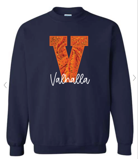 Sequins Embroidered Crewneck Sweatshirt or Tee