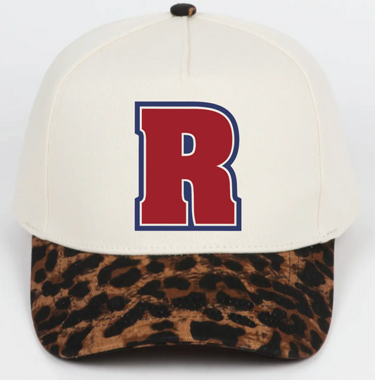 Tan/Cheetah Embroidered Hat