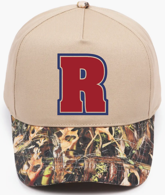 Tan/Camo Embroidered Hat
