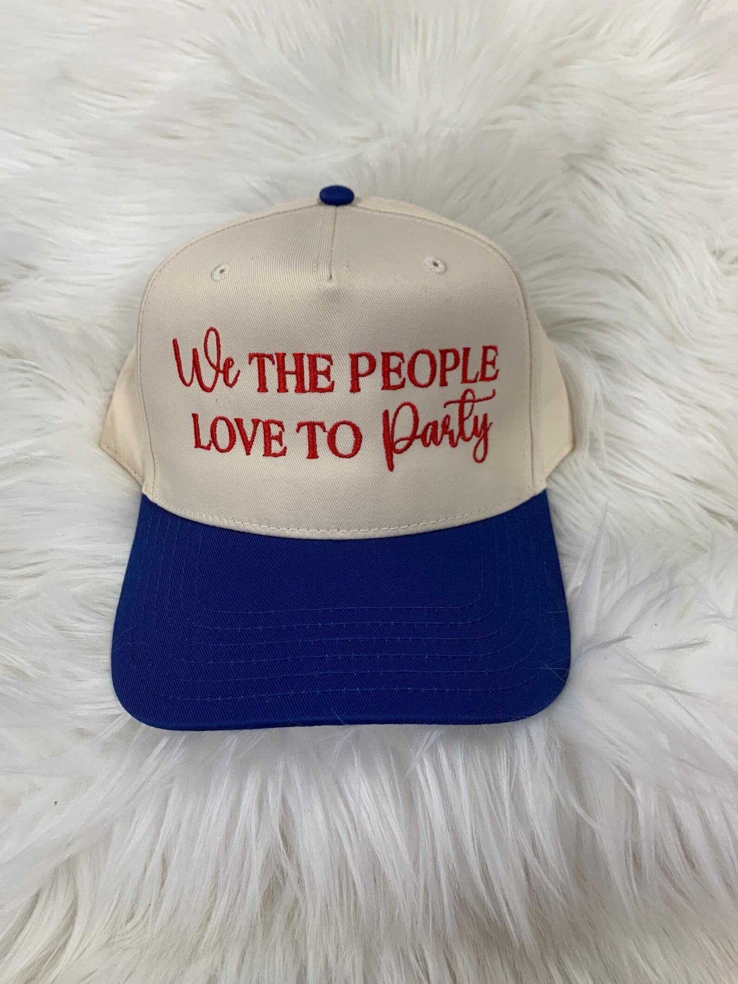 We the People Love to Party Embroidered Hat