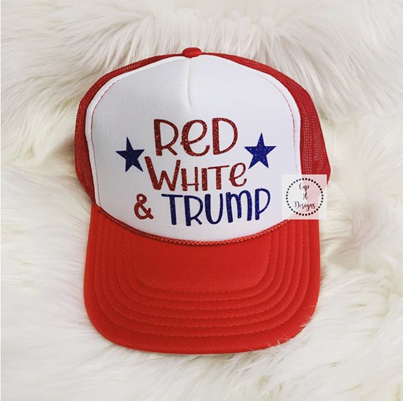 Red White and Trump Trucker Hat