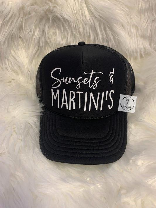 Sunsets and Martinis Trucker Hat