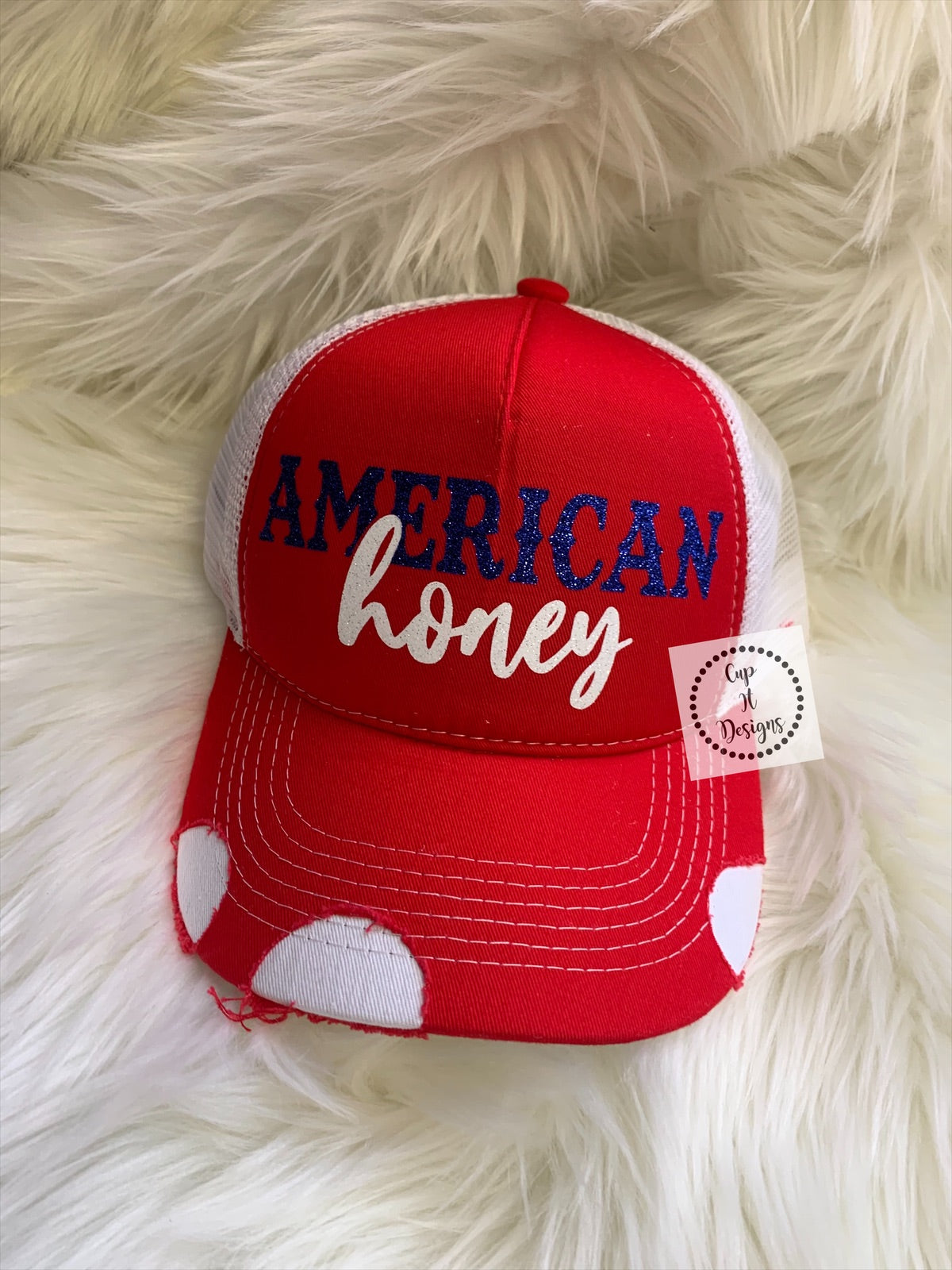 Distressed Women's American Honey Hat