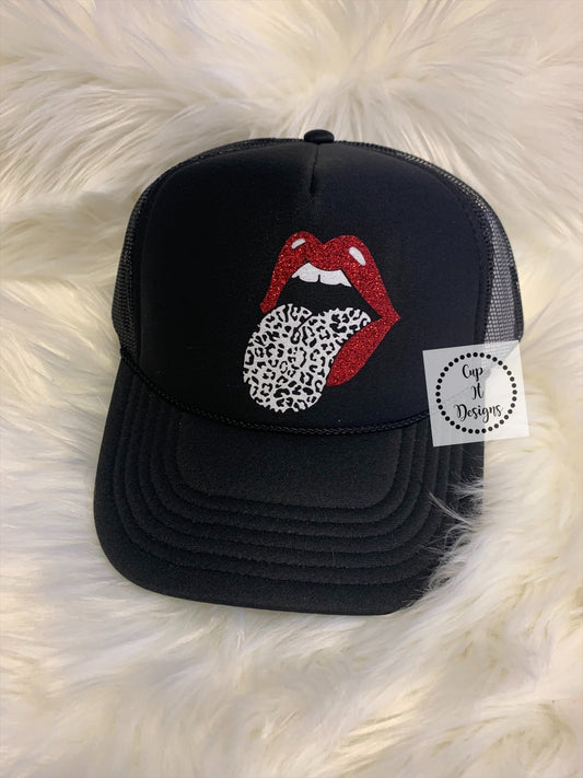 Rolling Stones Tongue Trucker Hat