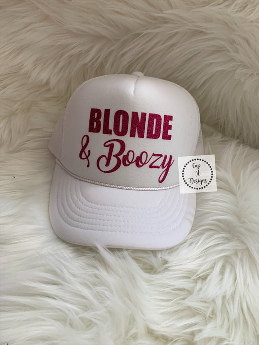 Blonde and Boozy Trucker Hat