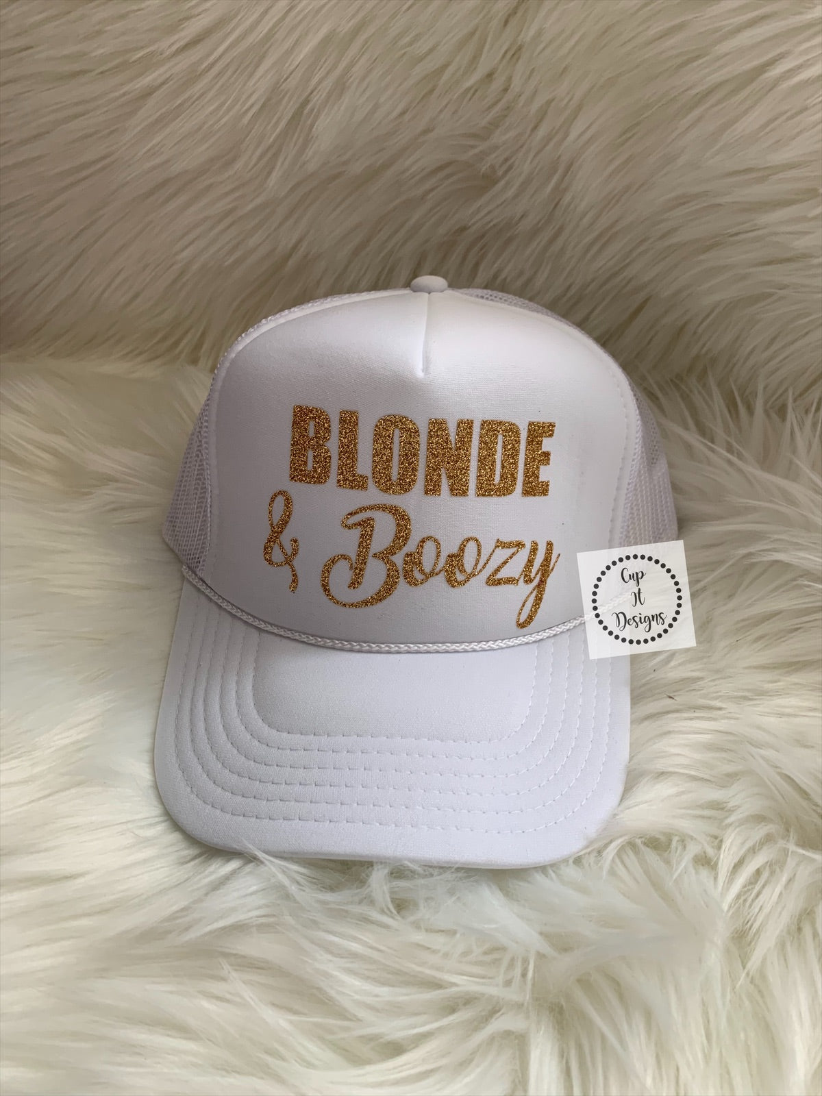 Blonde and Boozy Trucker Hat