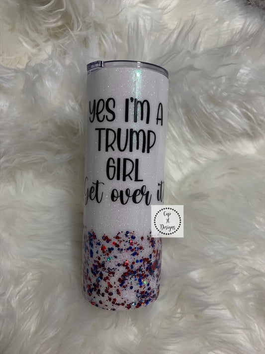 Trump Girl Epoxy Tumbler.