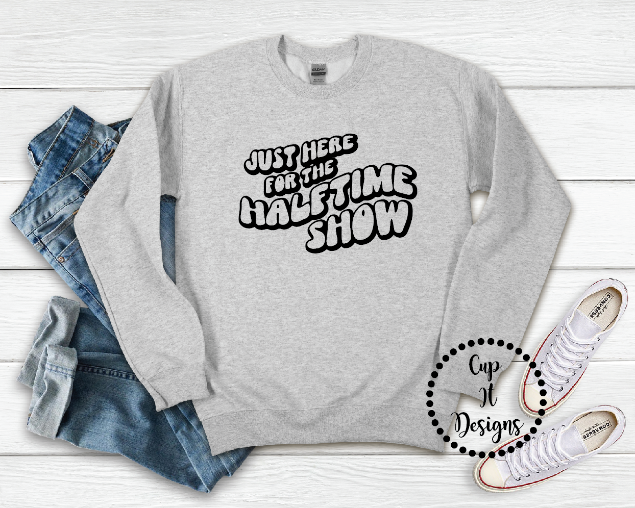 Just Here For The Halftime Show Crewneck