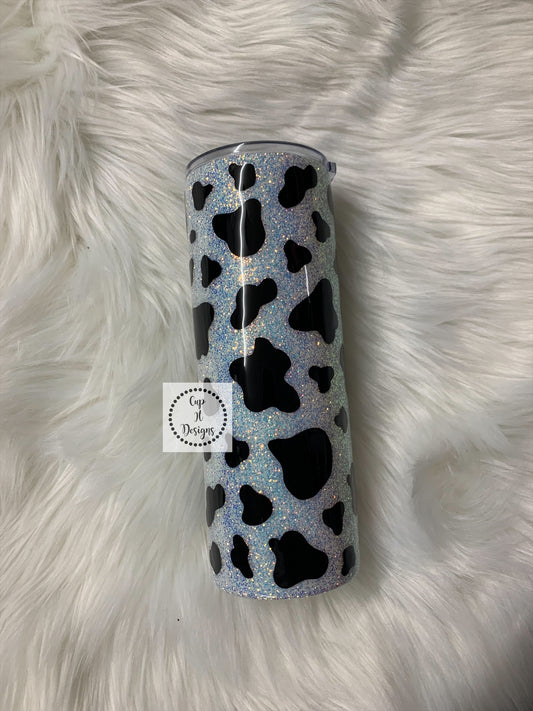 Cow Print Epoxy Tumbler