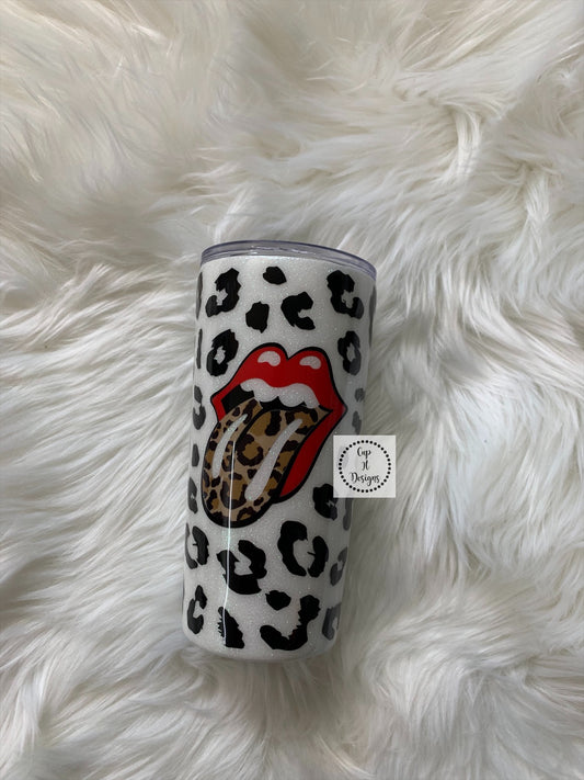 Cheetah Rolling Stones Epoxy Tumbler