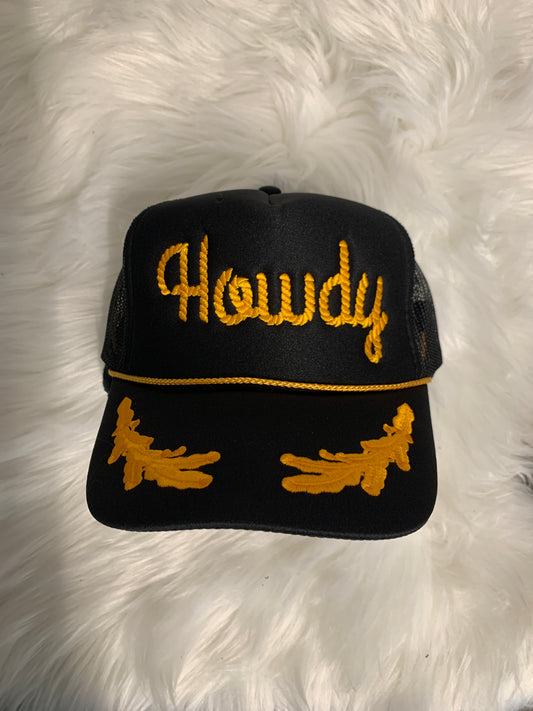 Howdy Embroidered Trucker Hat