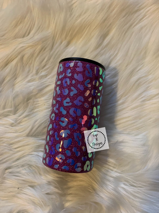 Lavender Iridescent Cheetah Epoxy Tumbler